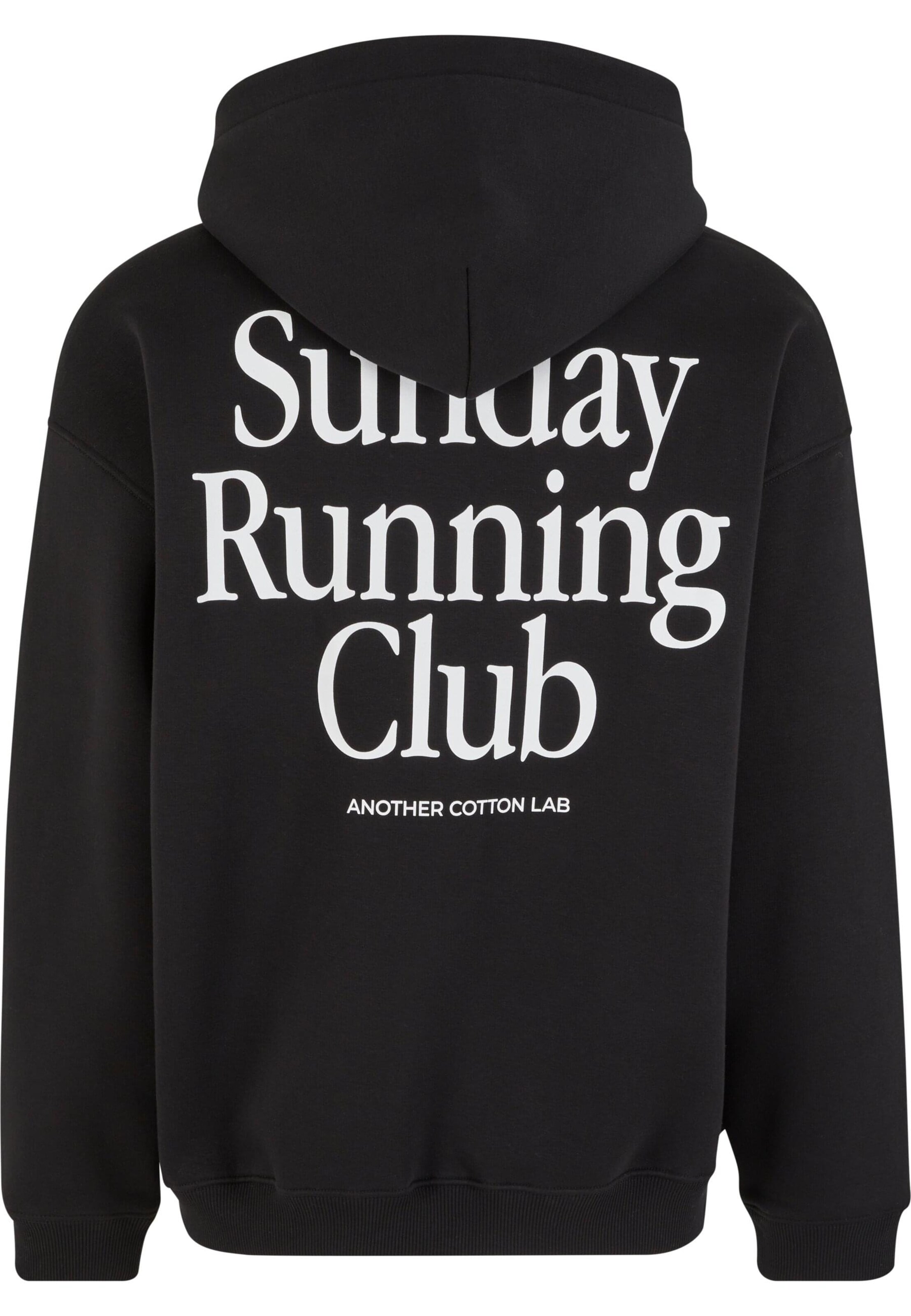 Another Cotton Lab Tréning dzseki 'Sunday Running Club' - fekete