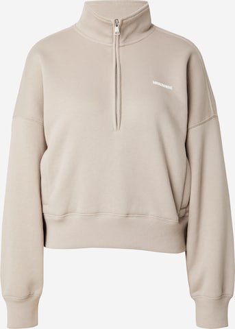 Sweat-shirt Abercrombie & Fitch en beige : devant