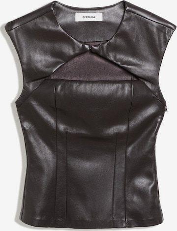 Bershka Top in Grijs: voorkant