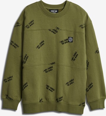 SOMETIME SOON Sweatshirt 'Milos' in Green: front