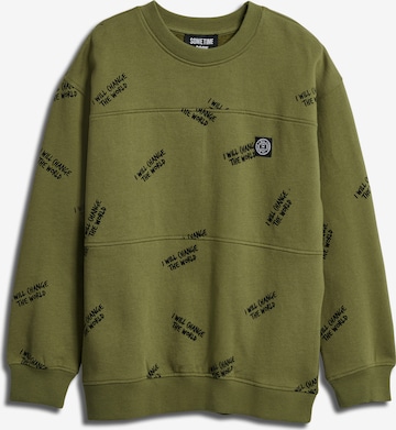 SOMETIME SOONSweater majica 'Milos' - zelena boja: prednji dio
