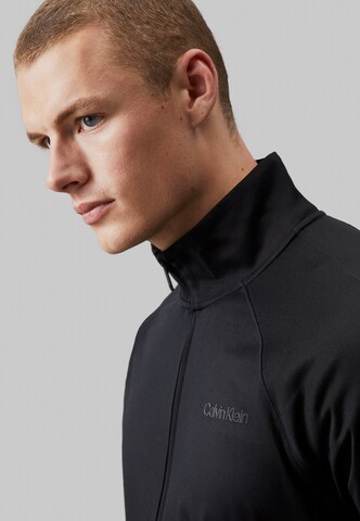 Calvin Klein Sport Athletic Zip-Up Hoodie in Black