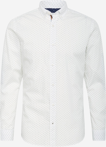 JACK & JONES Button Up Shirt 'Thomas' in White: front