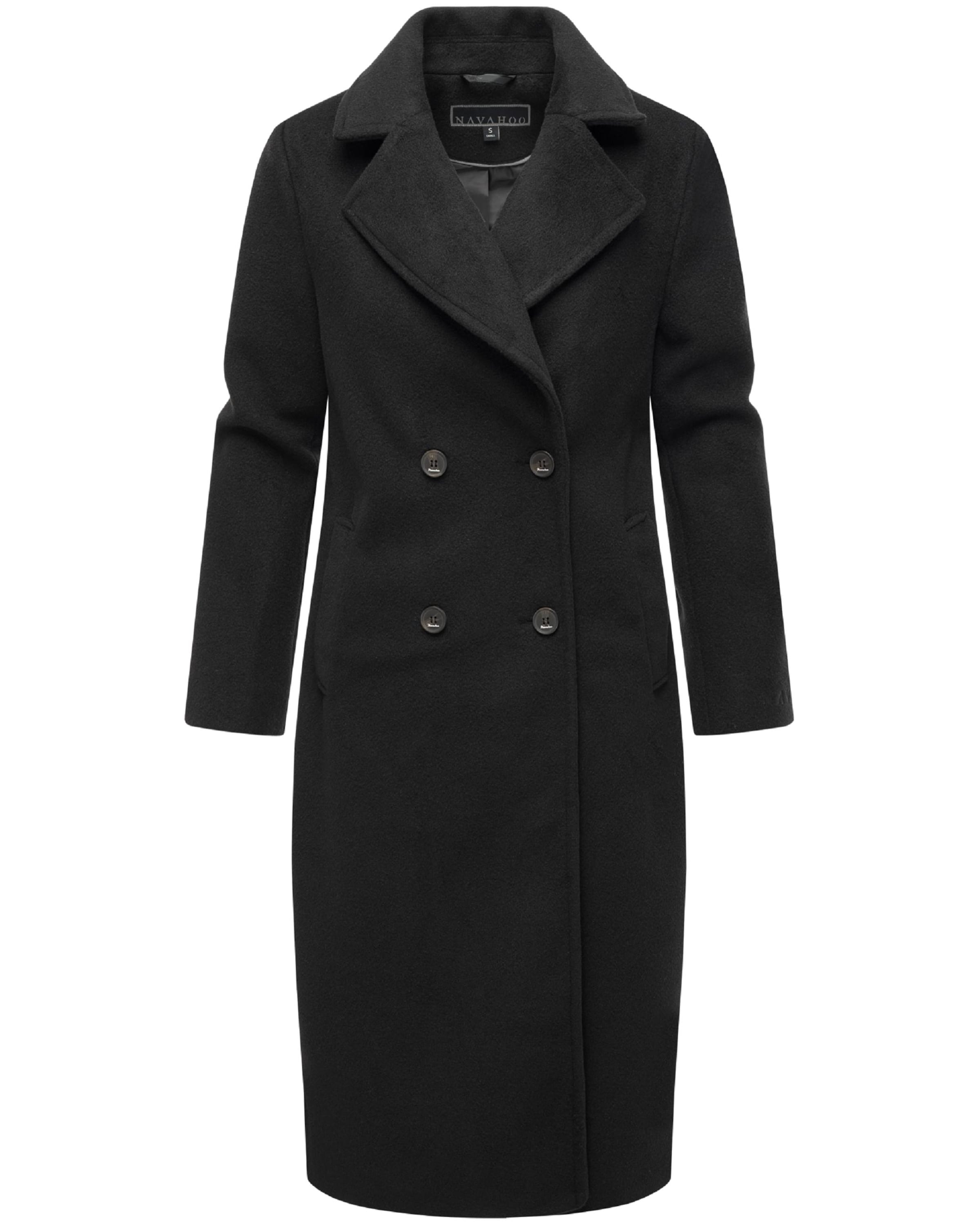 NAVAHOO Übergangsmantel 'Sternlein 14' in Schwarz: Vorderseite