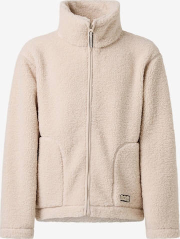 Denim Factory Fleece jas 'Denver' in Wit: voorkant