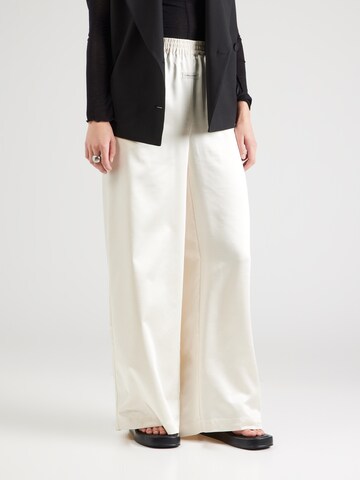 Karo Kauer Wide leg Broek in Beige: voorkant