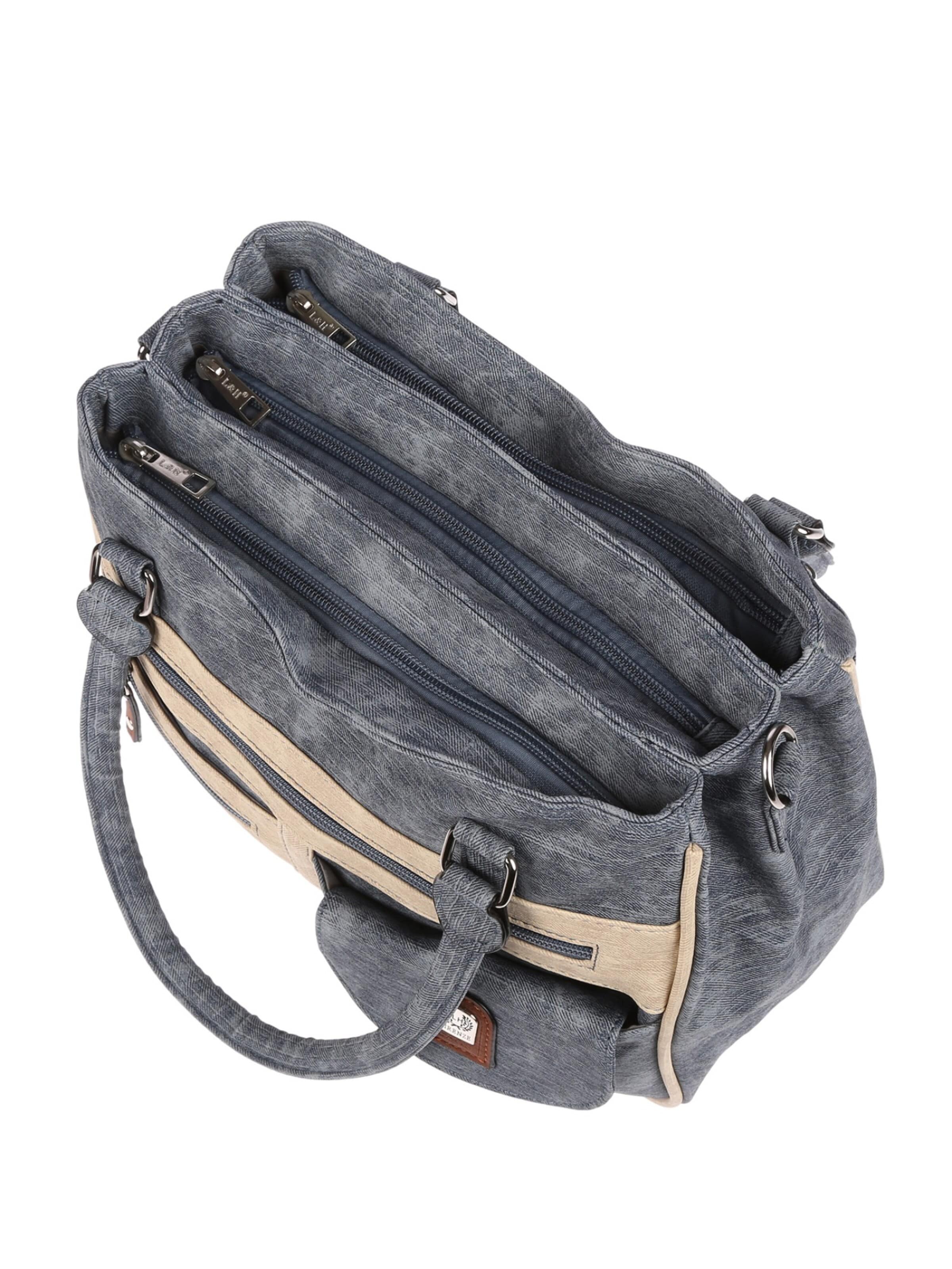 Christian Wippermann Handtasche 'Große Damen Tasche Umhängetasche Schultertasche'‌‌‌‌‌‌‌‌ in Blau
