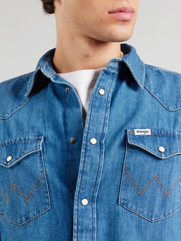 WRANGLER Regular fit Риза 'WESTERN' в синьо