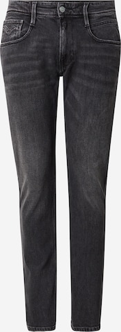 juoda REPLAY Prigludęs Džinsai 'ANBASS': priekis