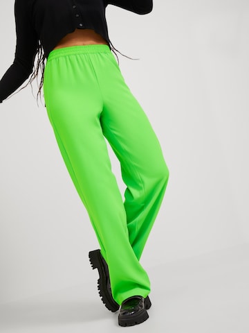 JJXX Wide leg Broek 'Poppy' in Groen