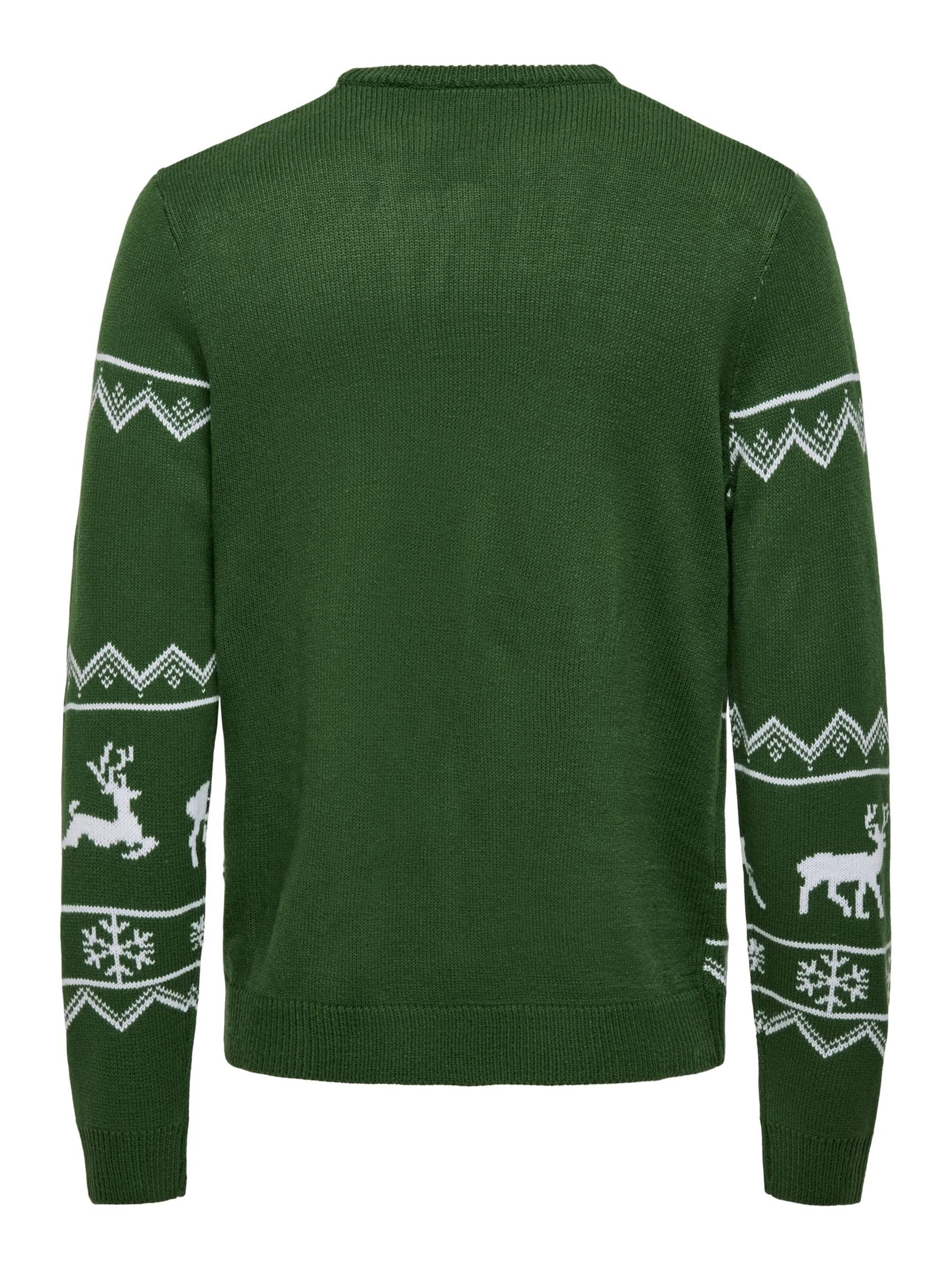 Pull-over 'ONSXmas' Only & Sons en vert