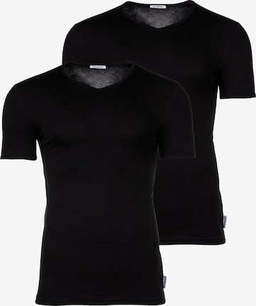 BIKKEMBERGS Shirt in Zwart: voorkant