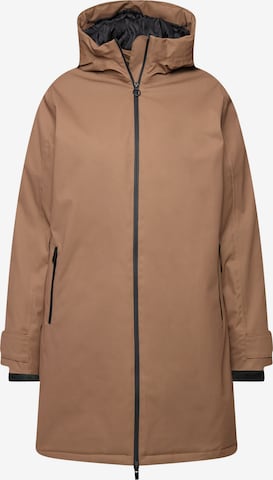 Manteau fonctionnel Ulla Popken en marron : devant