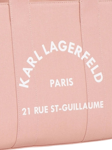 Cabas 'Carré' Karl Lagerfeld en rose