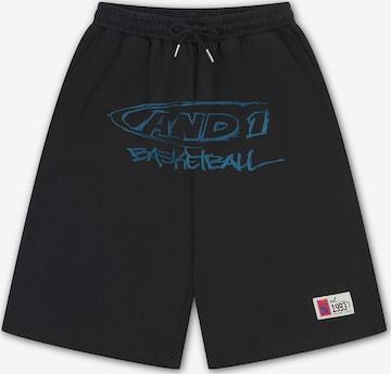 AND1regular Hlače - crna boja: prednji dio