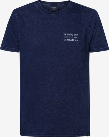 T-Shirt Petrol Industries en bleu : devant