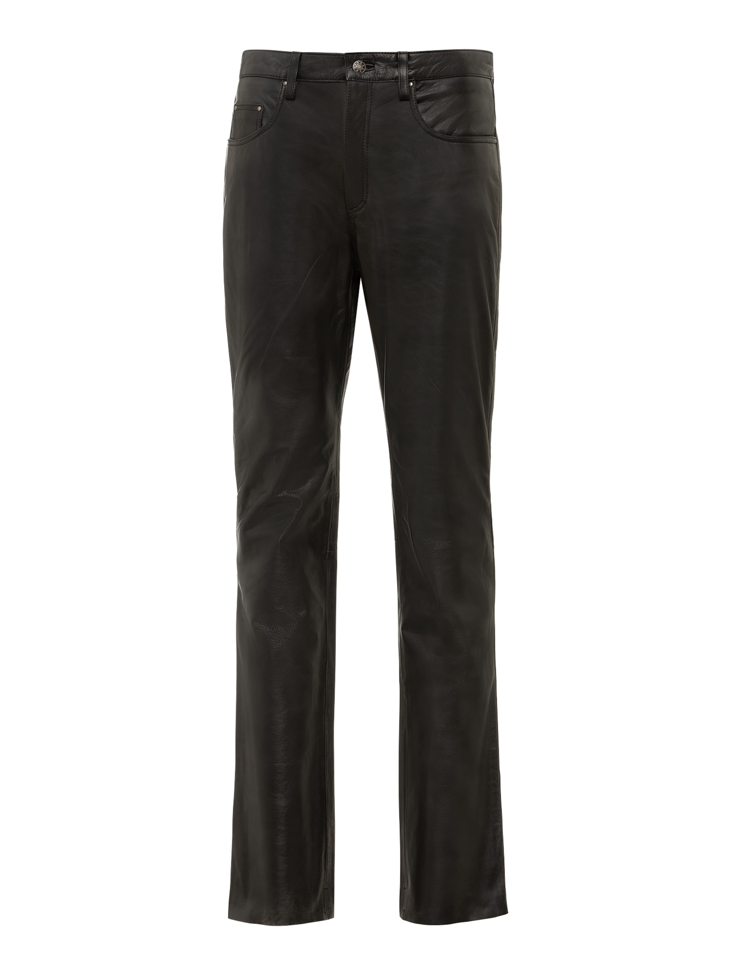 RICANO Slimfit Broek 'No. 3 TR' in Zwart: voorkant