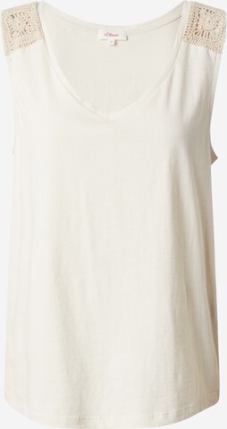 Top di s.Oliver in beige: frontale