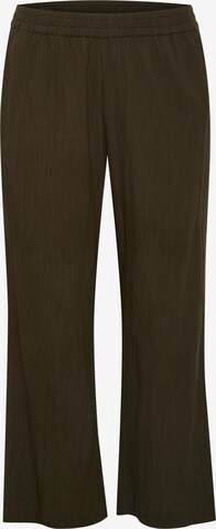 Pantalon 'Paula' KAFFE CURVE en vert : devant