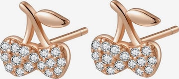 Hey Happiness - Pendientes 'Cherry Pop' en oro: frente