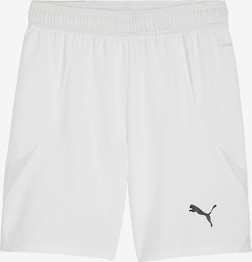 PUMA Regular Sportshorts 'Team Final' in Weiß: Vorderseite
