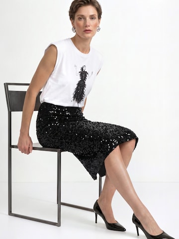 Maglietta di Rich & Royal in bianco: lato