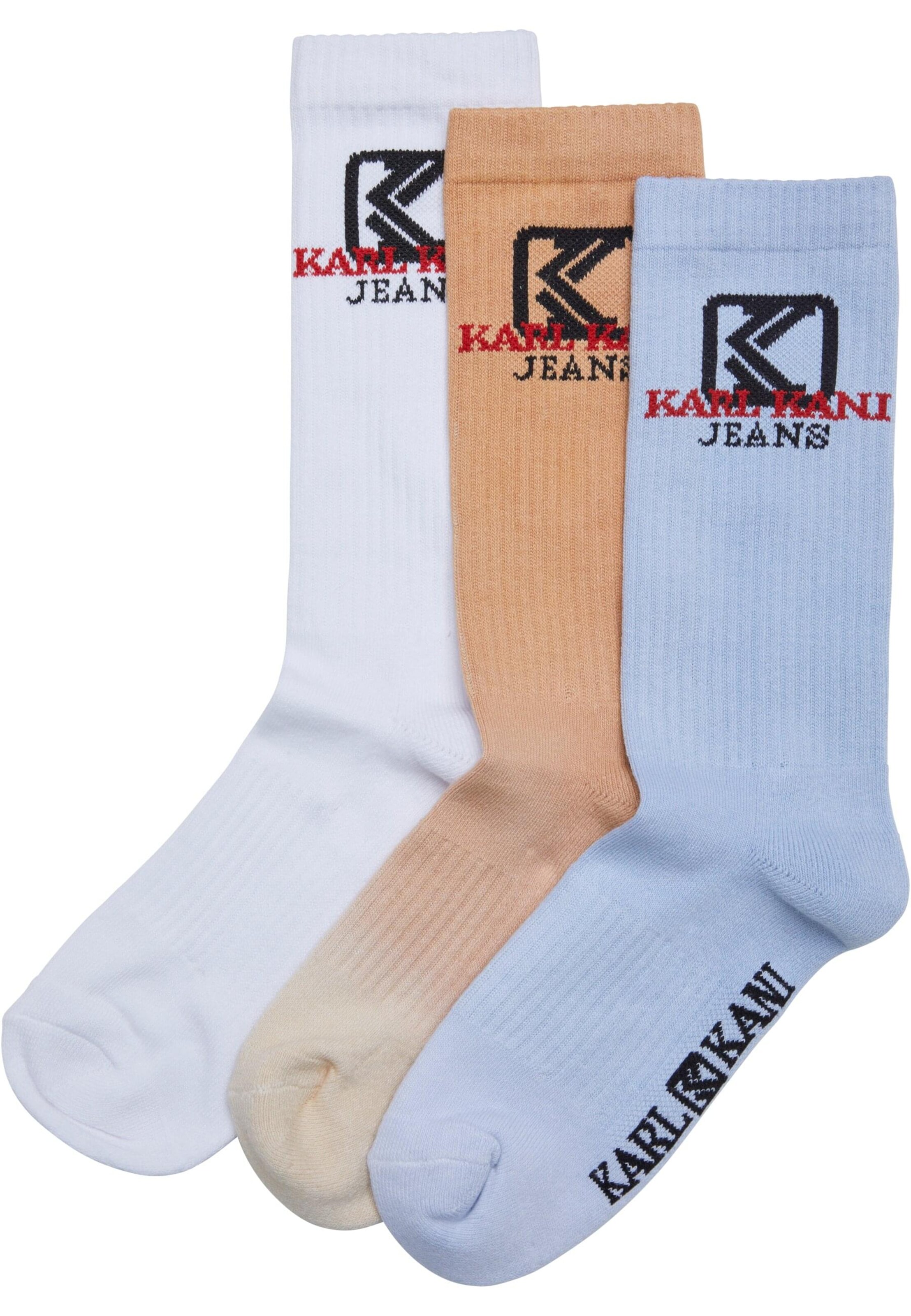 Karl Kani Socken 'KA242-005-1 KKJ' in Beige: Vorderseite