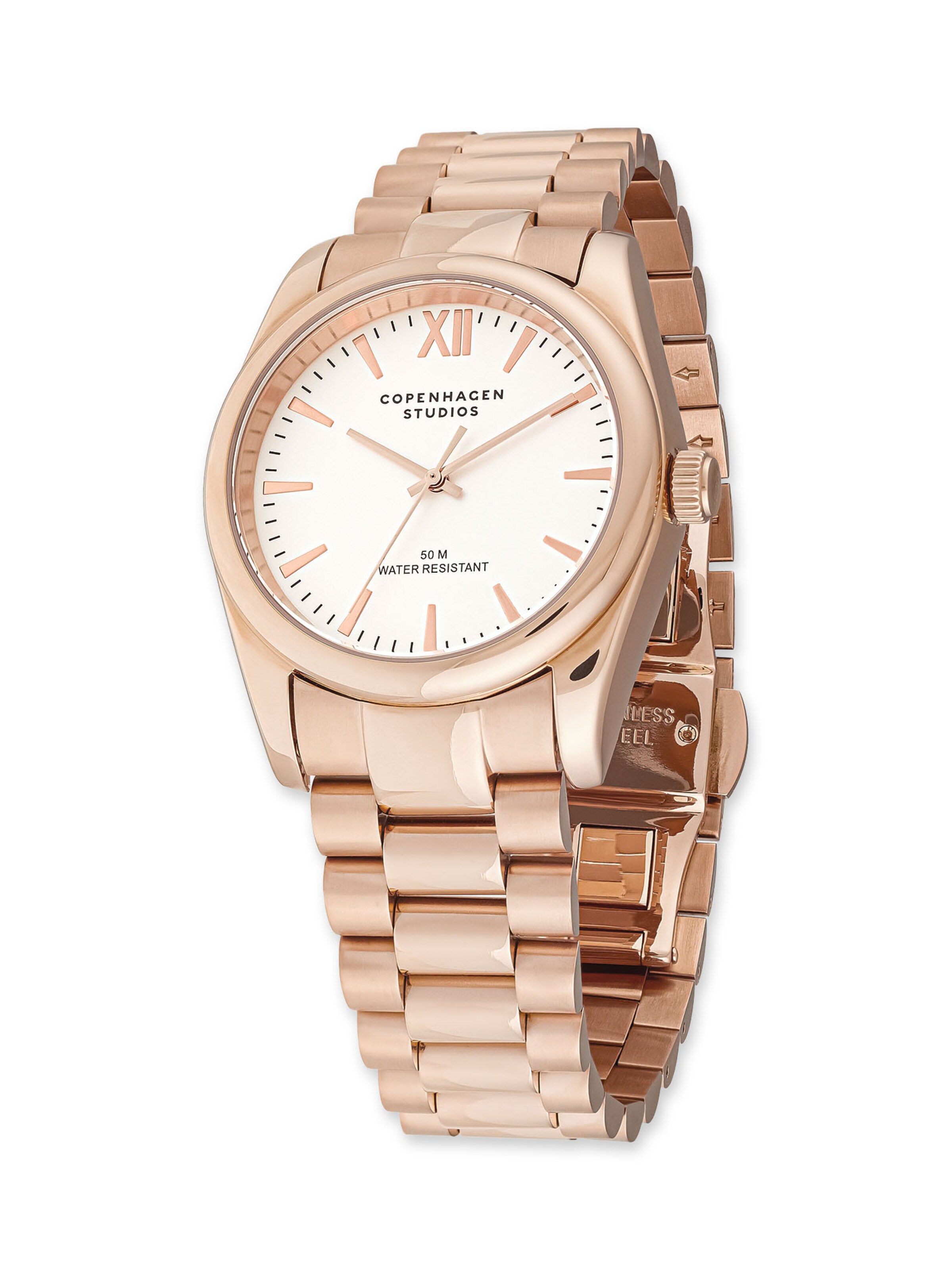 Montre à affichage analogique Copenhagen Studios en or