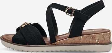 TAMARIS Sandalen met riem in Zwart