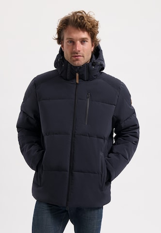 Travelin Winterjas 'Larsen' in Blauw: voorkant