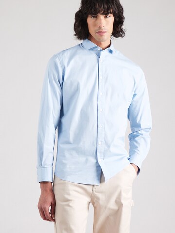 JACK & JONES Slim fit Business shirt in Blue: front