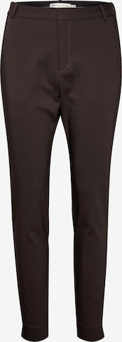 Coupe slim Pantalon 'Vanessa' InWear en marron : devant