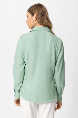DENIM CULTURE Bluse 'NIHAN' i grøn