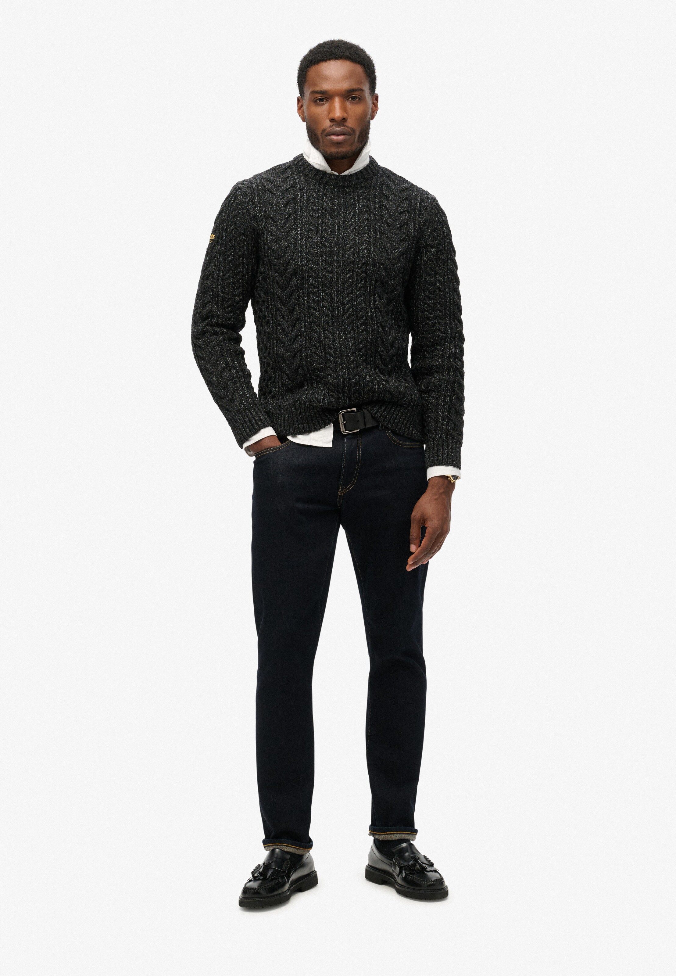 Superdry Pullover in Schwarz