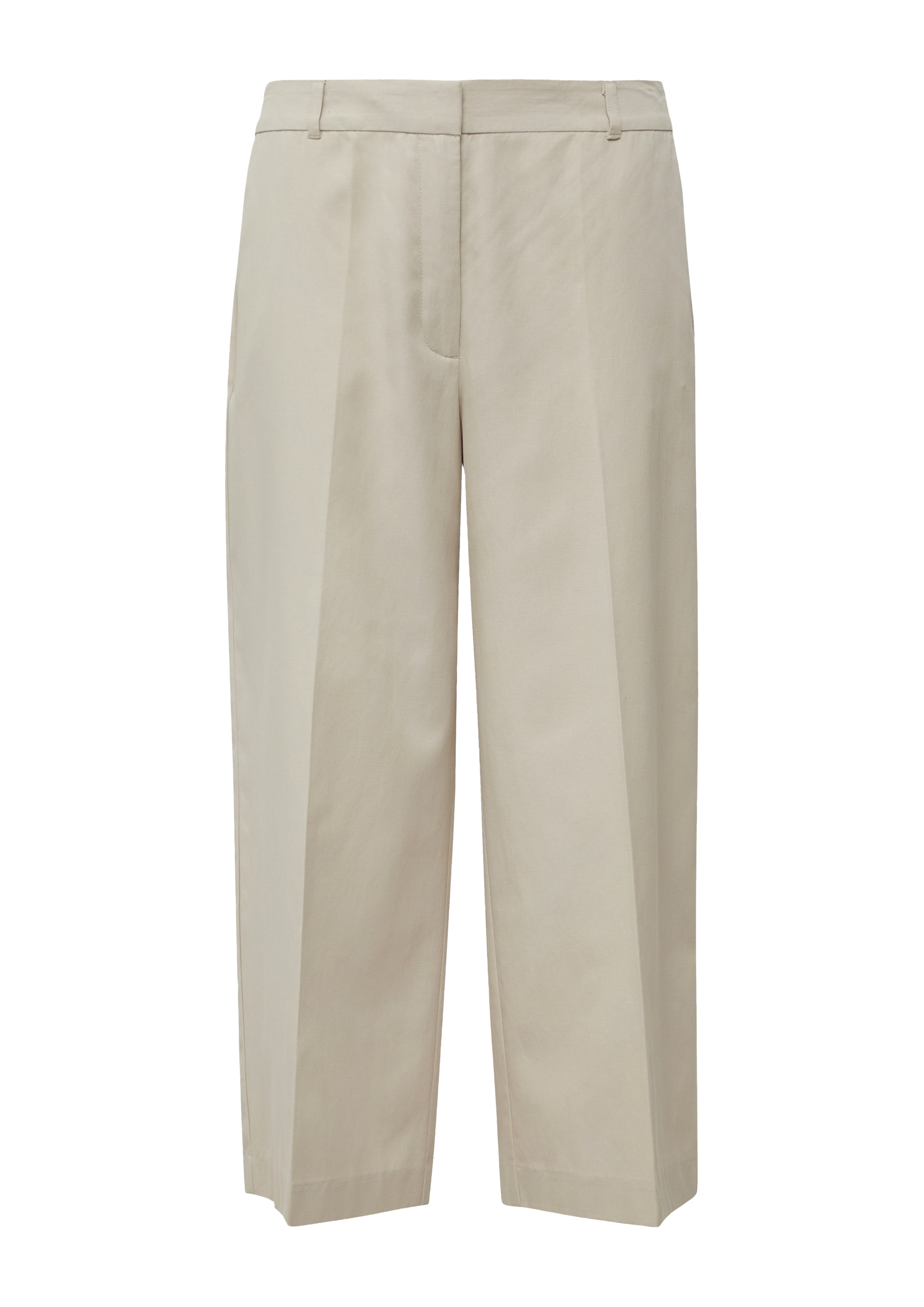 s.Oliver BLACK LABEL Bügelfaltenhose in Beige: Vorderseite