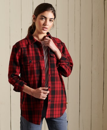 Superdry Bluse in Rot