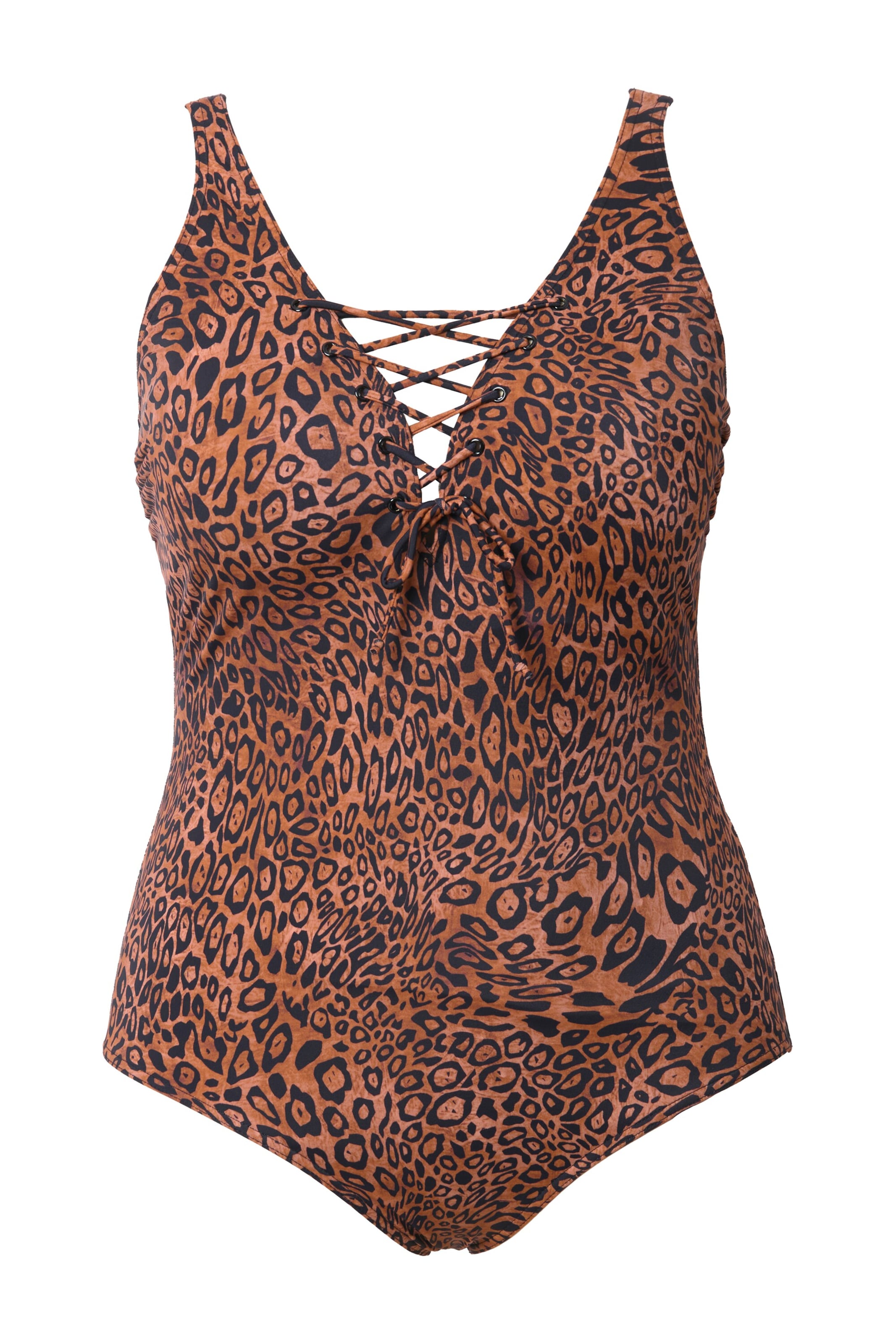 Ulla Popken Треугольник Купальник в Коричневый: спереди