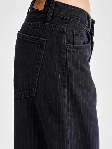 IT'S BASIC Wide leg Jeans 'Wide Mid Rise Jeans' in Grijs