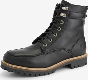 Bottines à lacets 'Rogaland ' Travelin en noir : devant