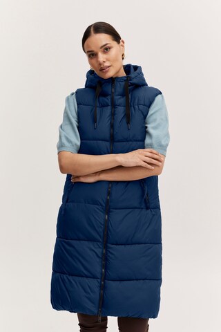 b.young Vest in Blue: front