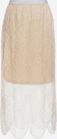 Jupe faina en beige : devant