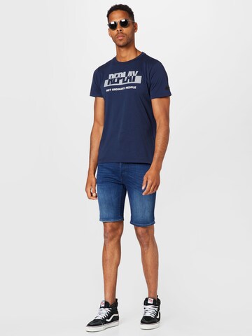 REPLAY Regular Shorts in Blau