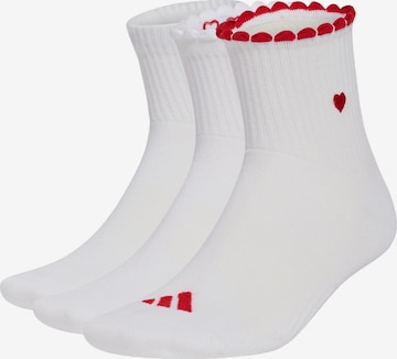 Chaussettes de sport 'Womens Graphic 3 Pair Pack' ADIDAS PERFORMANCE en blanc : devant