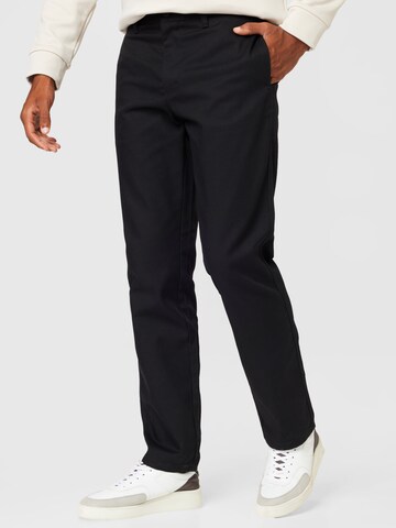 Only & Sons Regular Trousers 'Edge' in Black: front