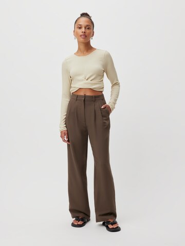 Loosefit Pantalon à pince 'Elena' LeGer by Lena Gercke en marron