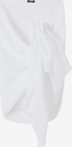 CALZEDONIA Beach Towel in White: front