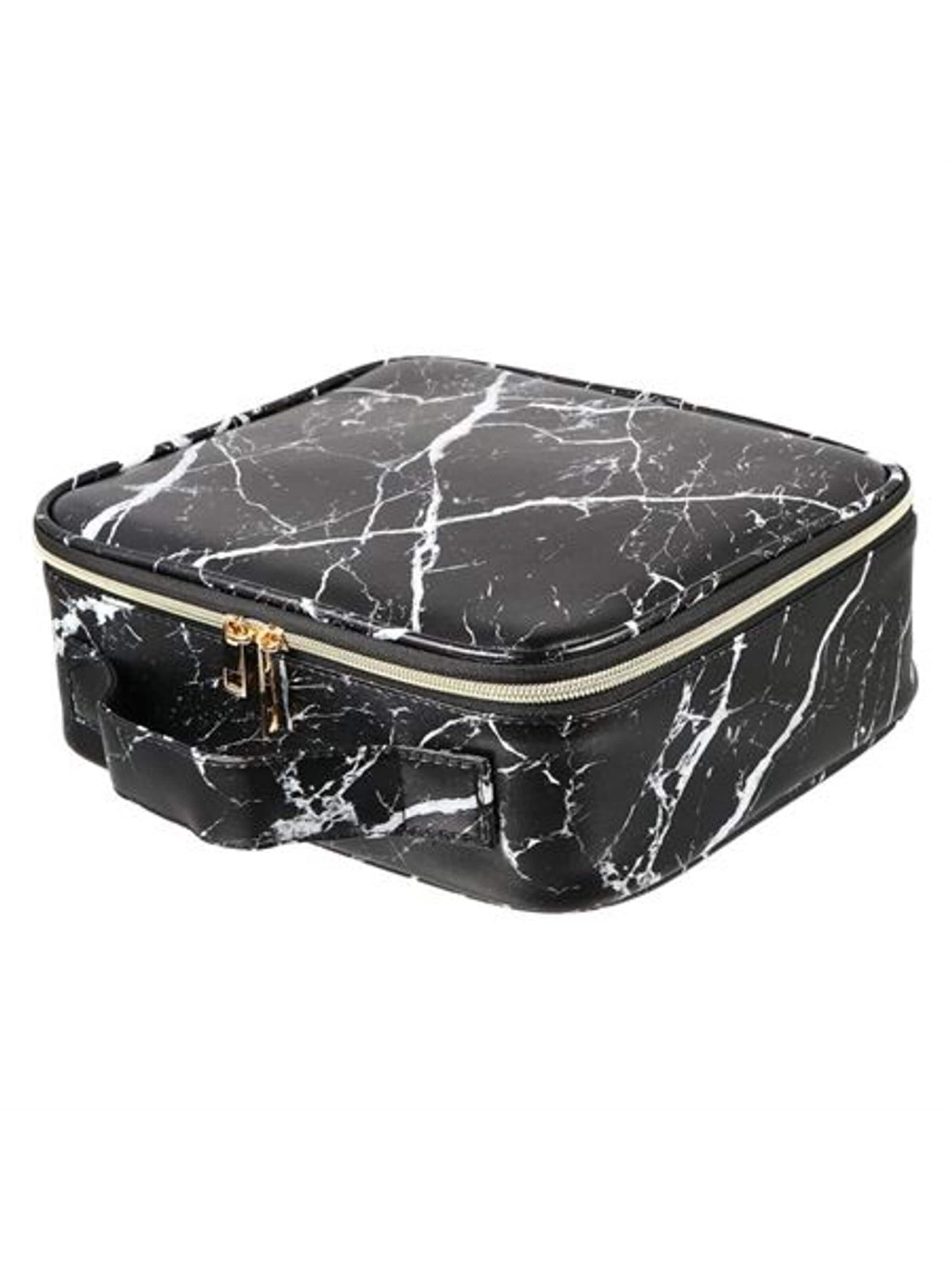 Trousse de maquillage 'Black Marble Makeup Reisetasche' UNIQ Beauty en noir