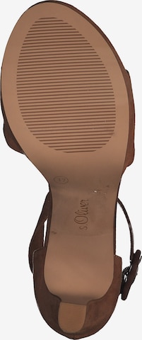 s.Oliver Strap Sandals in Brown