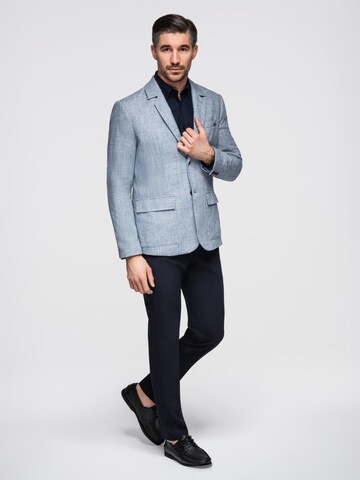Coupe regular Veste de costume Ombre en bleu