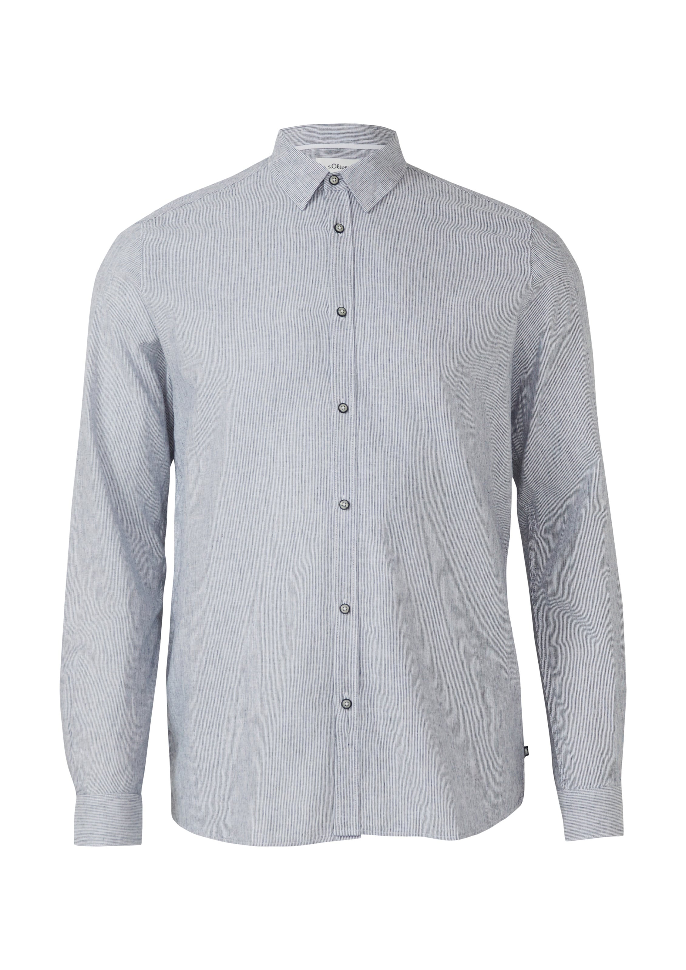 s.Oliver Button Up Shirt in Blue: front